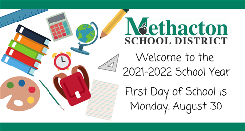 Welcome to the 2021-2022 School Year. The First Day of School is Monday, August 30